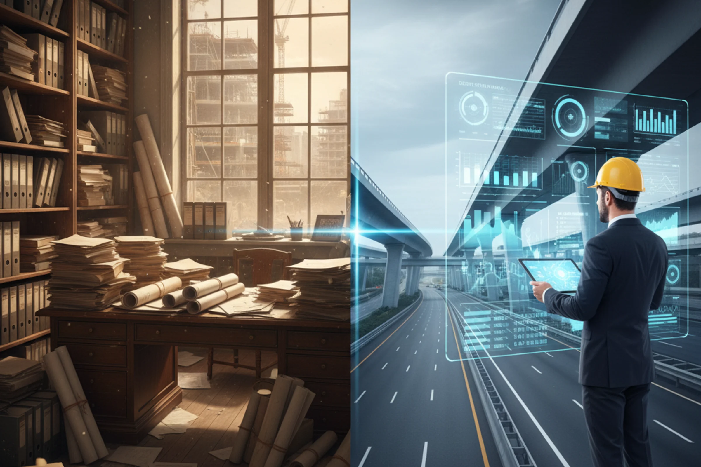 Imprenditore analizza dashboard con indicatori di crisi aziendale e adeguati assetti organizzativi Art. 2086