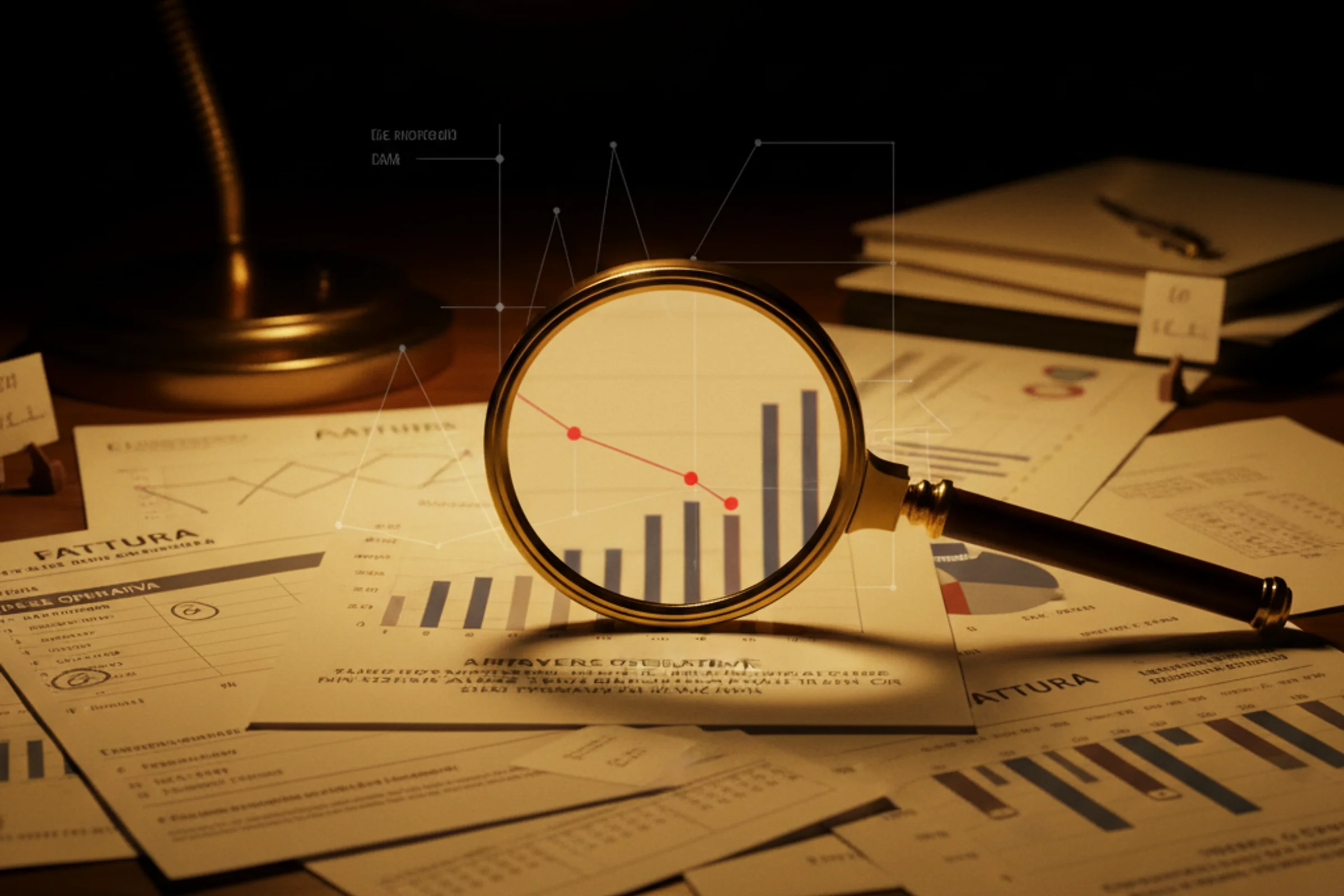 Dashboard analytics showing fiscal data patterns predicting business default six months in advance