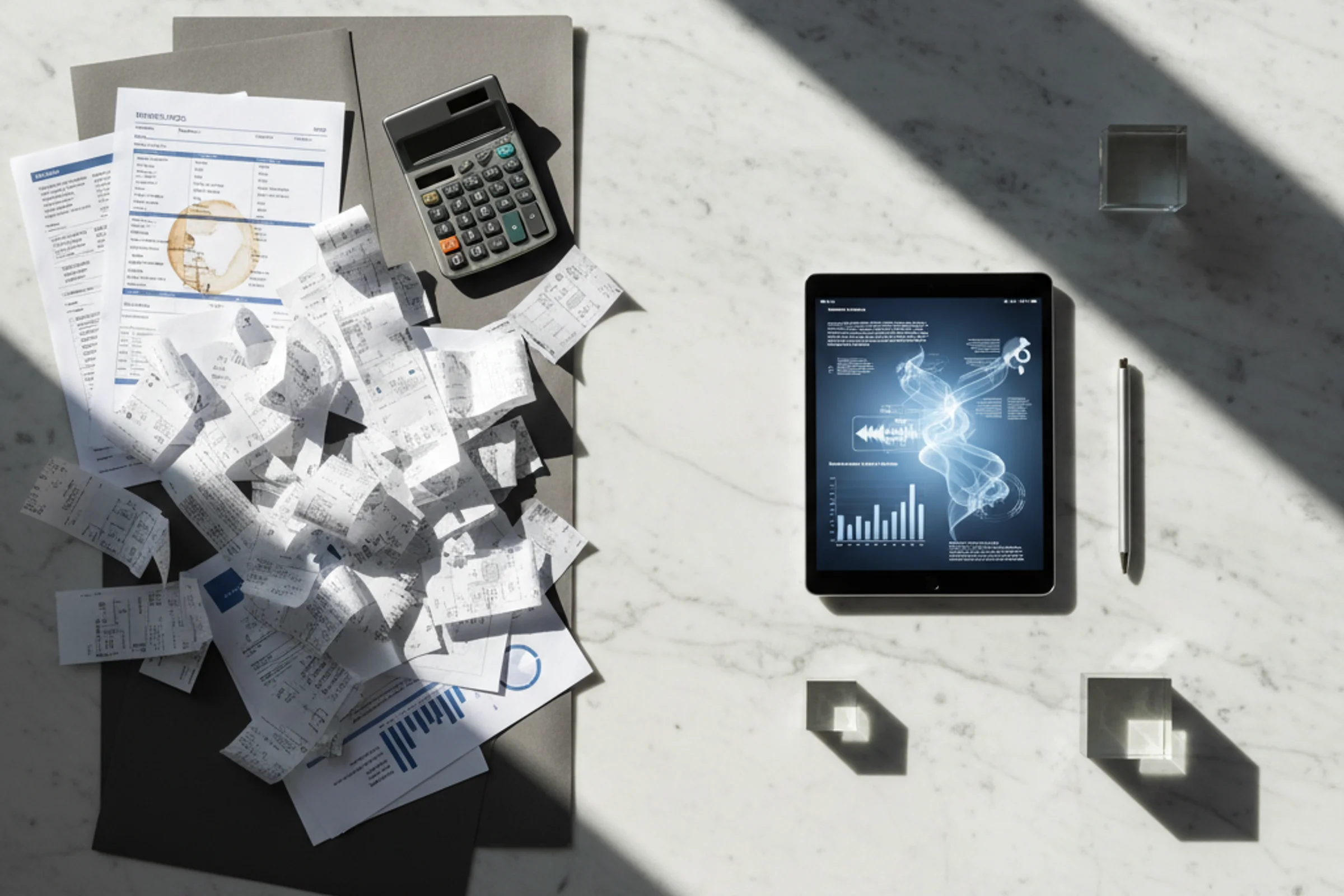 Confronto visivo automazione contabile: UI-based vs robot contabilità AI nativa con percentuali di risparmio tempo