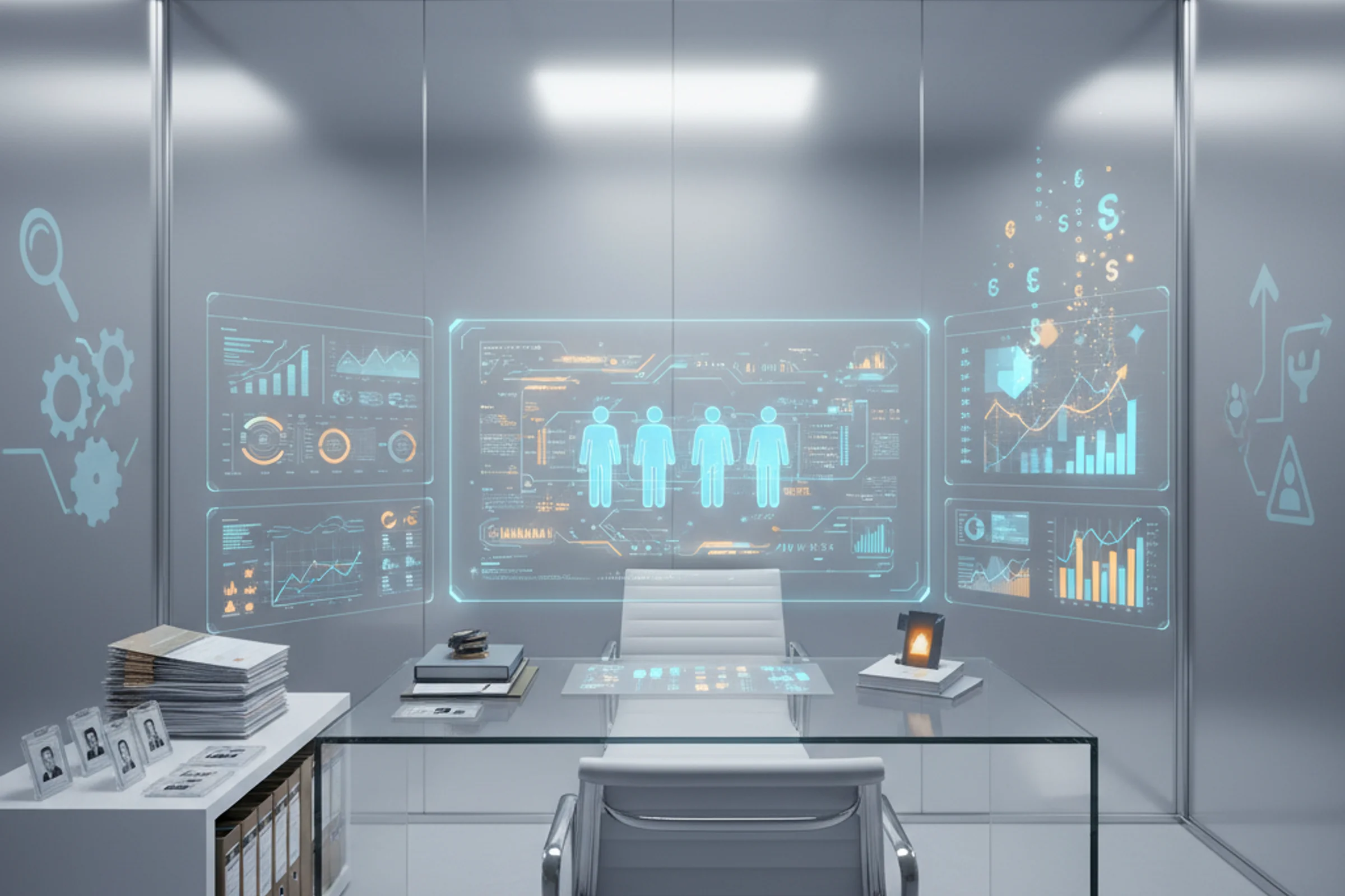 Business dashboard showing real-time payroll and revenue data integration for European SMEs using e-invoicing systems